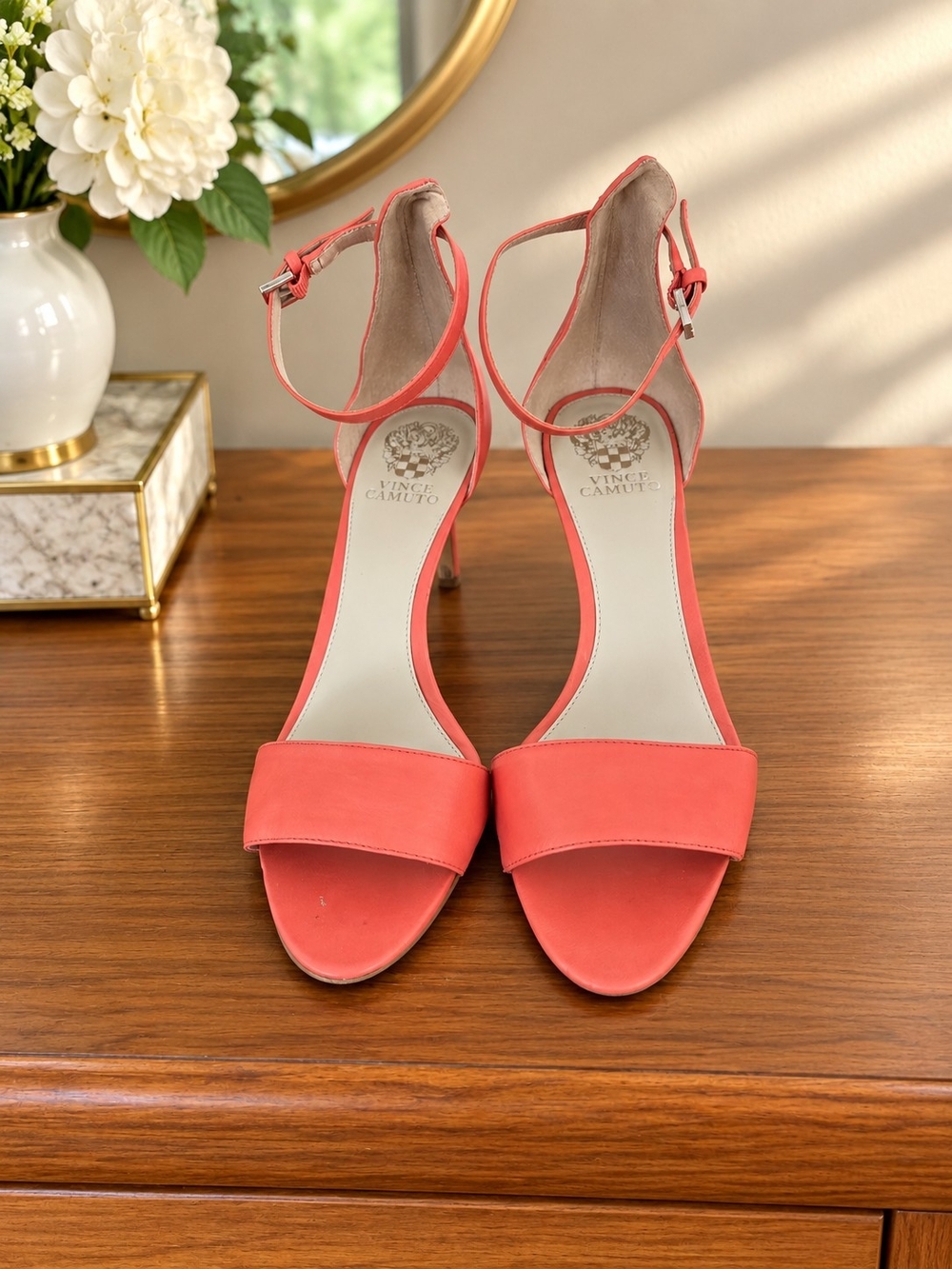 Vince Camuto Coral Open-Toe Ankle-Strap Heels